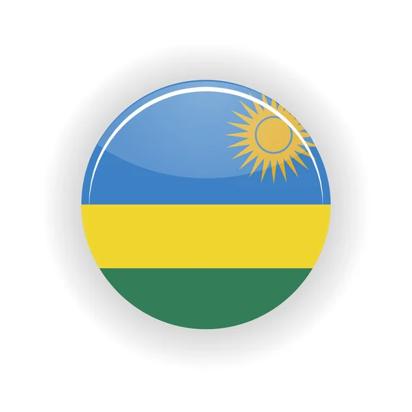 Rwanda ikona kruh — Stockový vektor