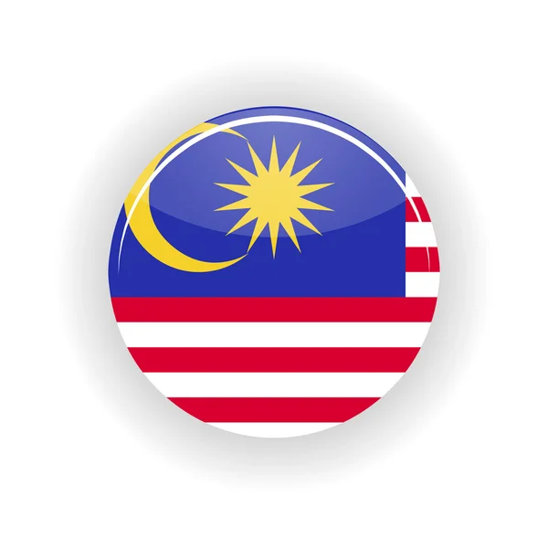 Cercle icône Malaisie — Image vectorielle