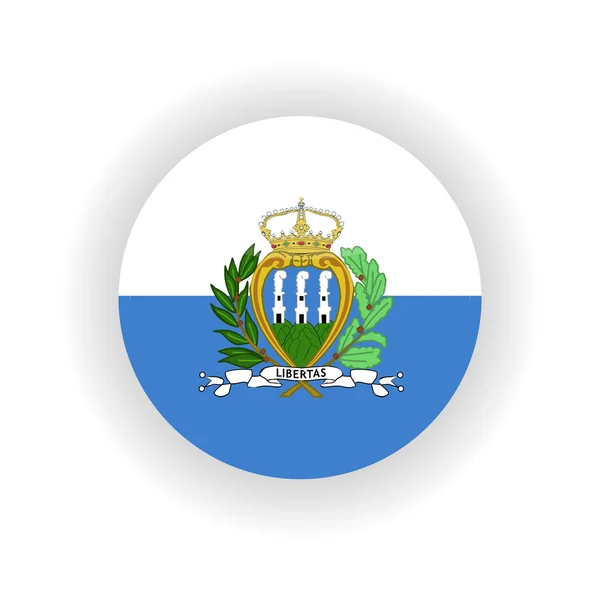 San Marino ikona koło — Wektor stockowy
