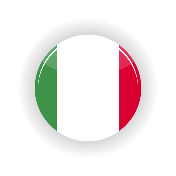 Italia icona cerchio — Vettoriale Stock