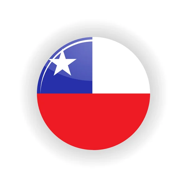 Chile icono círculo — Archivo Imágenes Vectoriales