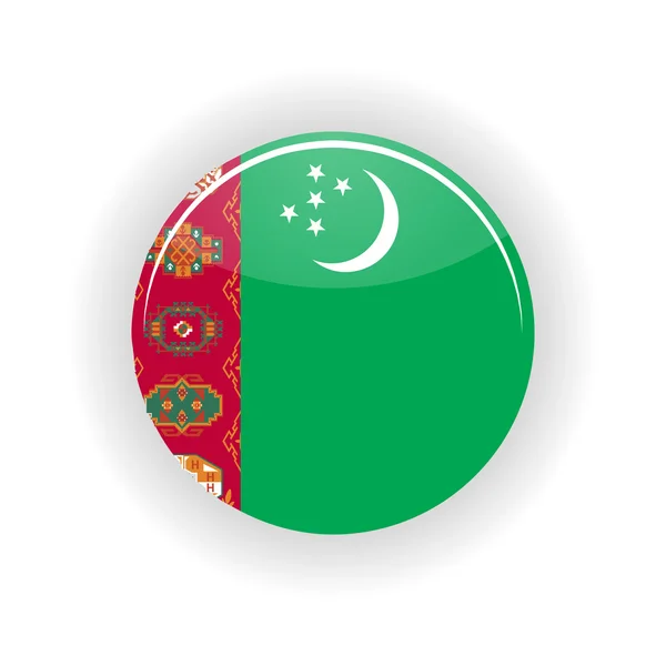 Turkmenistan pictogram cirkel — Stockvector