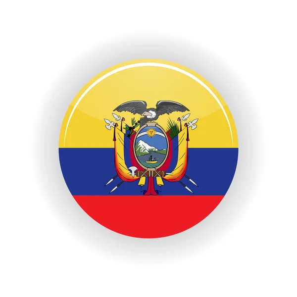 Ecuador pictogram cirkel — Stockvector