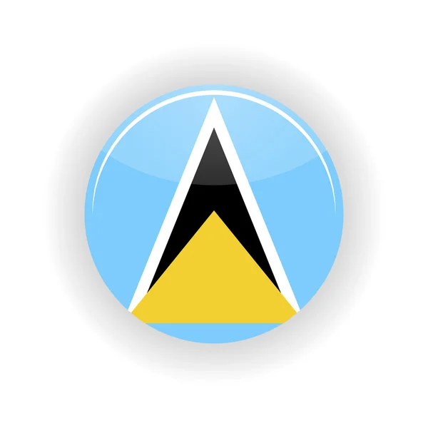Saint Lucia icon circle — Stock Vector