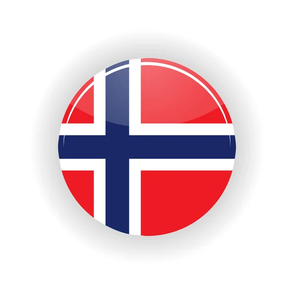 Noorwegen pictogram cirkel — Stockvector