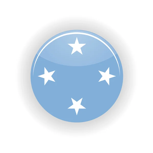 Mikronesiska federationen-ikonen cirkel — Stock vektor