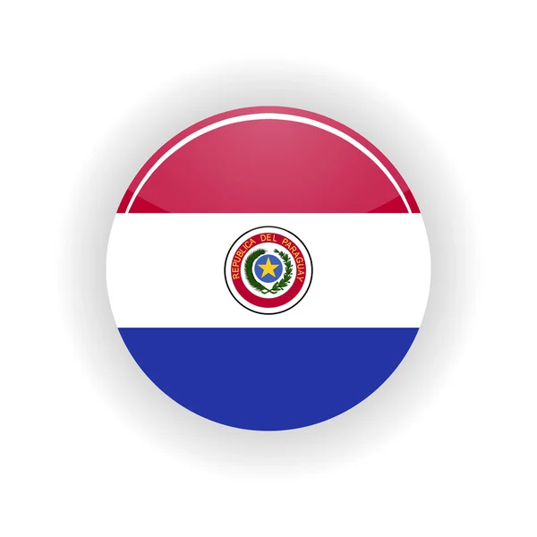 Paraguay pictogram cirkel — Stockvector