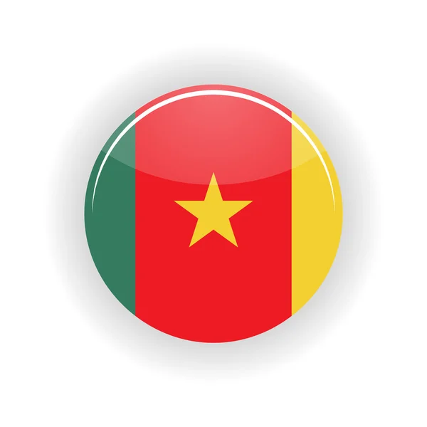 Kamerun-ikonen cirkel — Stock vektor