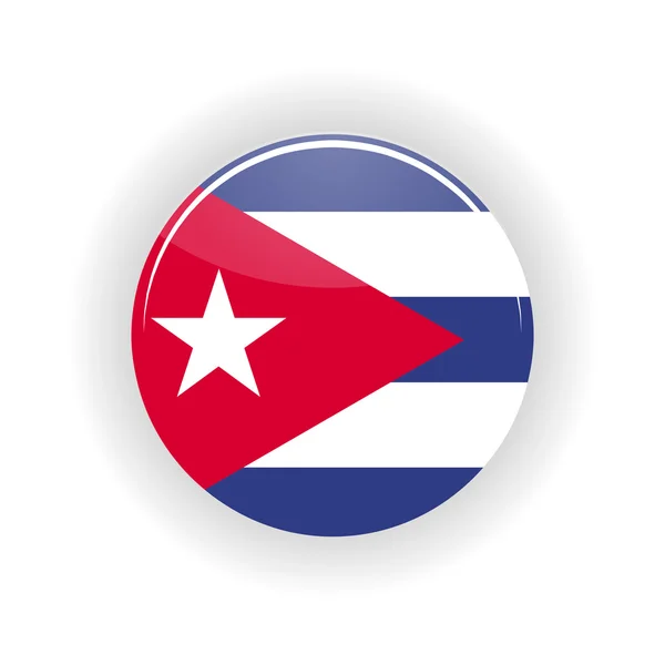 Kuba ikona kruh — Stockový vektor