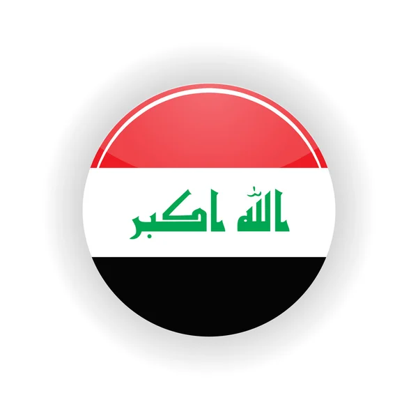 Iraq icon circle — Stock Vector