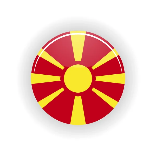 Mazedonien-Symbolkreis — Stockvektor