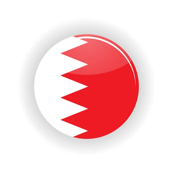 Bahrein icona cerchio — Vettoriale Stock