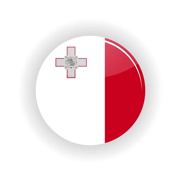 Malta ikona kruh — Stockový vektor