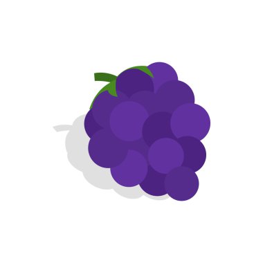 Mavi üzüm simgesi, izometrik 3d stil demet