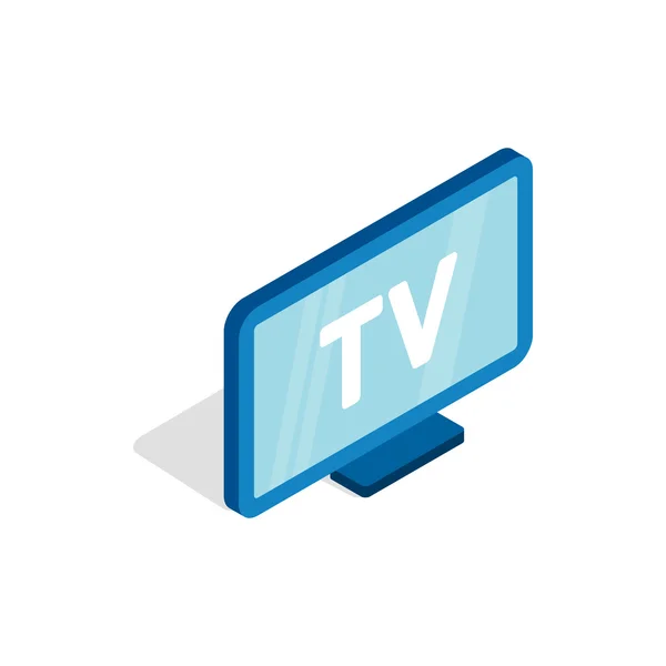 TV scherm pictogram, isometrische 3D-stijl — Stockvector