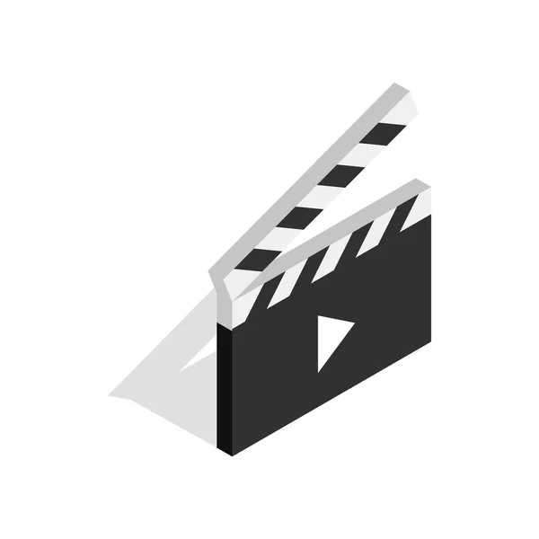 Filmklapper openen met de knop spelpictogram — Stockvector