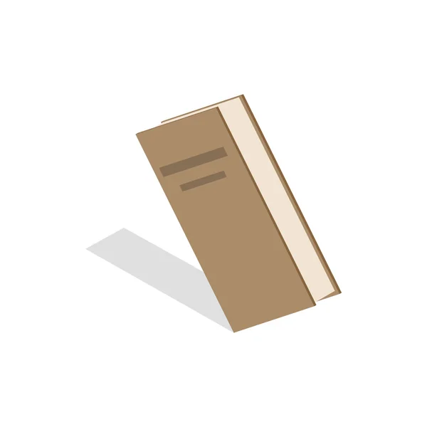 Icono de libro cerrado, estilo isométrico 3d — Vector de stock