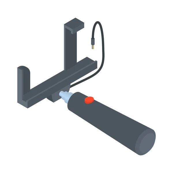 Selfie stick icono, estilo de dibujos animados — Vector de stock