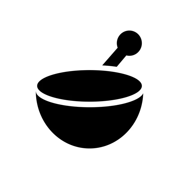 Mortar and pestle icon, simple style — Stock Vector