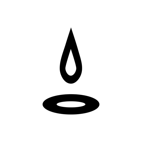 Waterdruppel pictogram, eenvoudige stijl — Stockvector