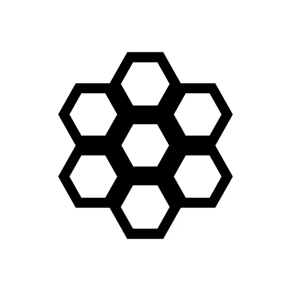 Honeycomb-ikonen i enkel stil — Stock vektor