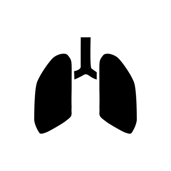 Icona polmoni umani, stile semplice — Vettoriale Stock