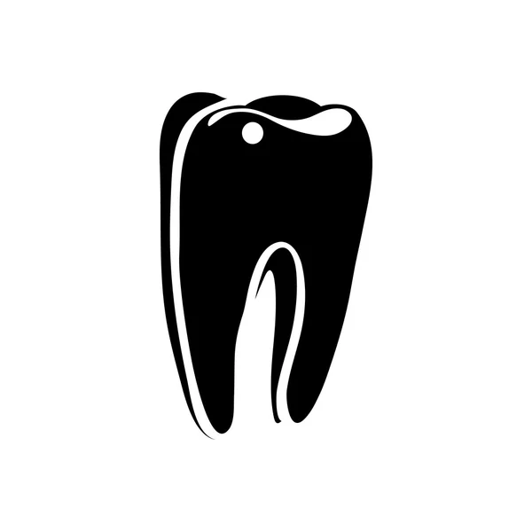 Tooth icon in simple style — Stock Vector