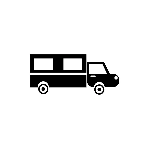 Leichenwagen-Ikone in schlichtem Stil — Stockvektor