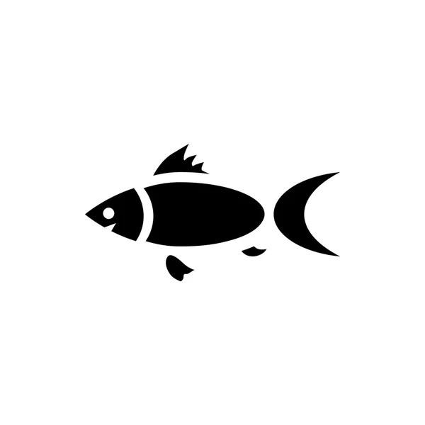 Vis pictogram in eenvoudige stijl — Stockvector