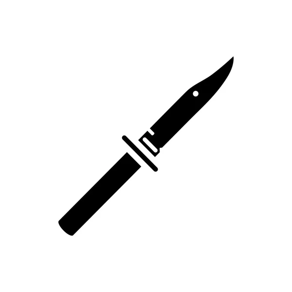 Hunting knife icon, simple style — Stock Vector