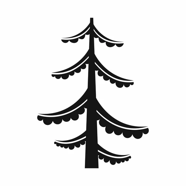 Ícone de pinheiro em estilo simples — Vetor de Stock