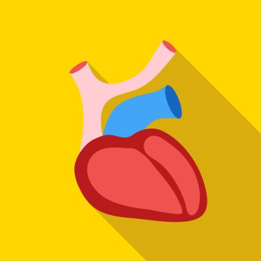 Kalp insan simgesi, düz stil