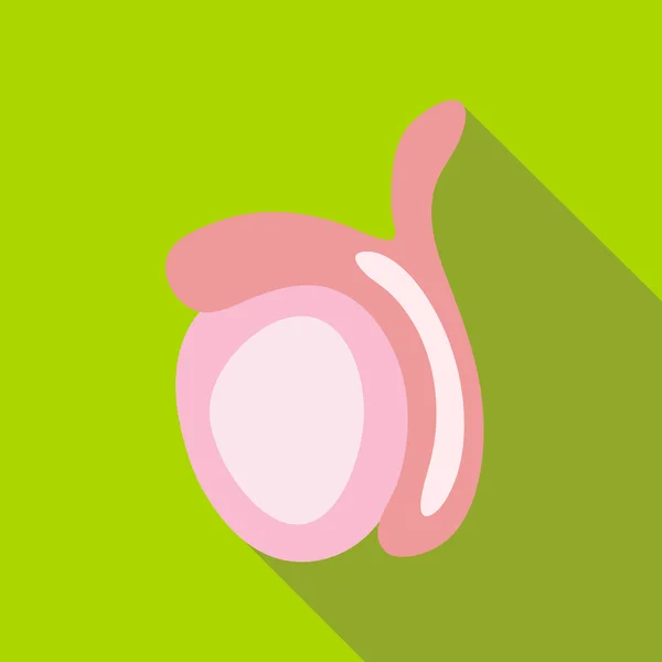 Icono de ovario, estilo plano — Vector de stock