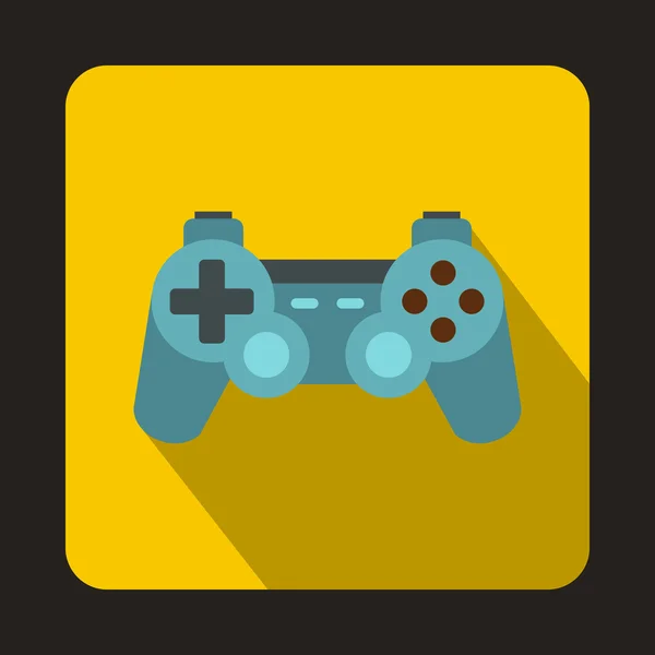 Εικονίδιο παιχνιδιού joystick, επίπεδη στυλ — Διανυσματικό Αρχείο