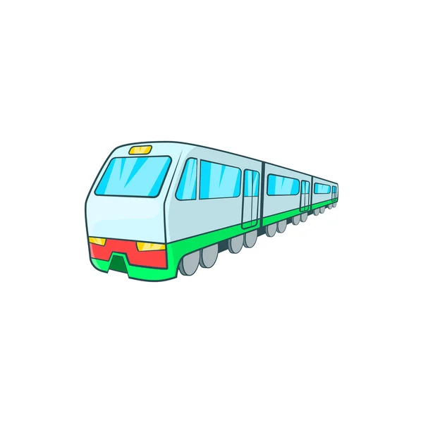Train icon in cartoon style — Stock Vector