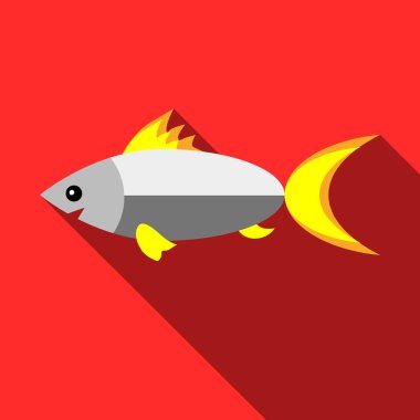 Balık simgesi, düz stil