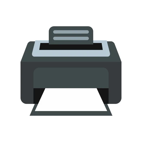 Icono de impresora, estilo plano — Vector de stock