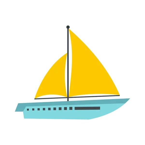 Icono de barco grande, estilo plano — Vector de stock