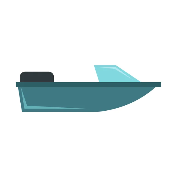 Motorboot pictogram, vlakke stijl — Stockvector