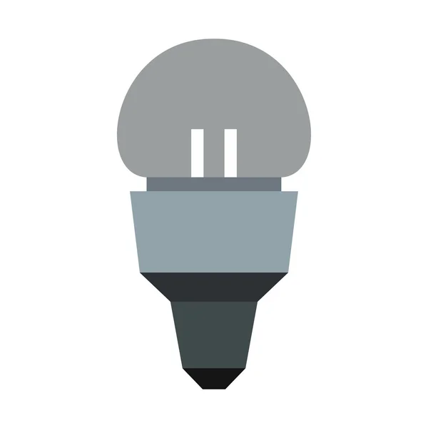Icona della lampada a LED, stile piatto — Vettoriale Stock
