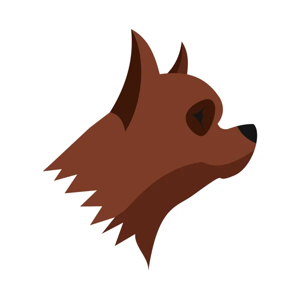 Ikona pies Pinczer, płaski — Wektor stockowy