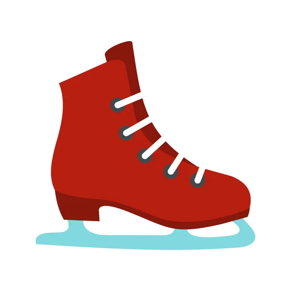 Icono de patines, estilo plano — Vector de stock