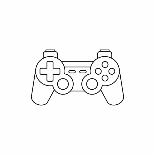 Joystick para el icono de la consola de juegos, estilo de esquema — Vector de stock