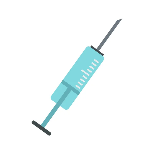 Syringe icon, flat style — Stock Vector