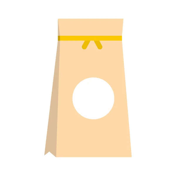 Icono de embalaje de papel, estilo plano — Vector de stock