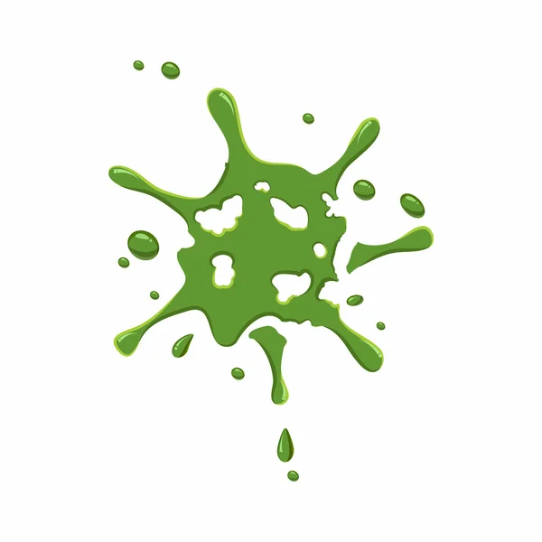 Splattered mucus isolated on white background — Stock Vector