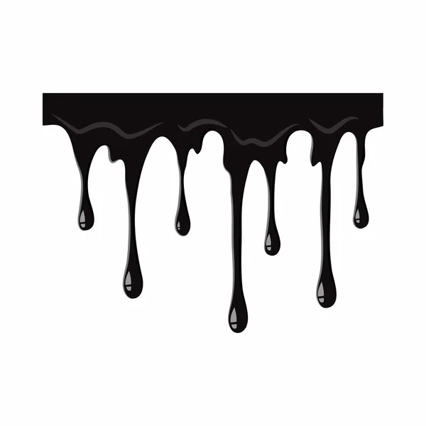 Perdita di olio isolata su sfondo bianco — Vettoriale Stock
