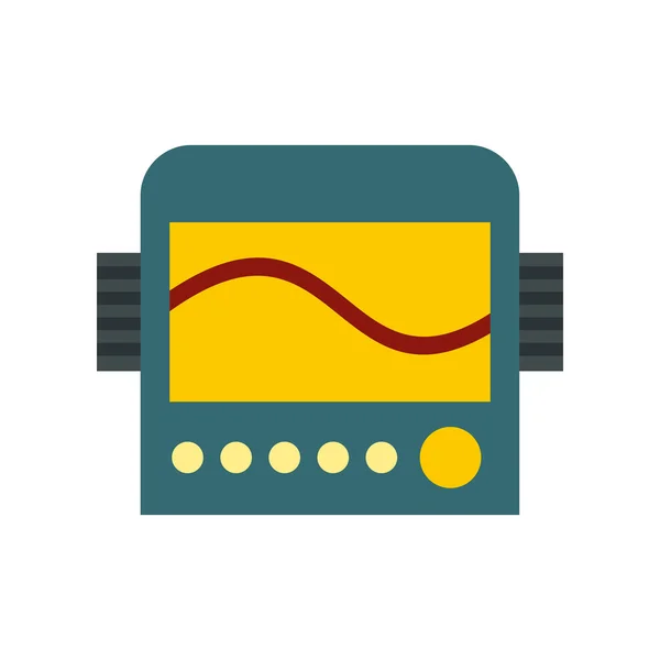 Display con cardiogramma, icona della macchina ecg — Vettoriale Stock