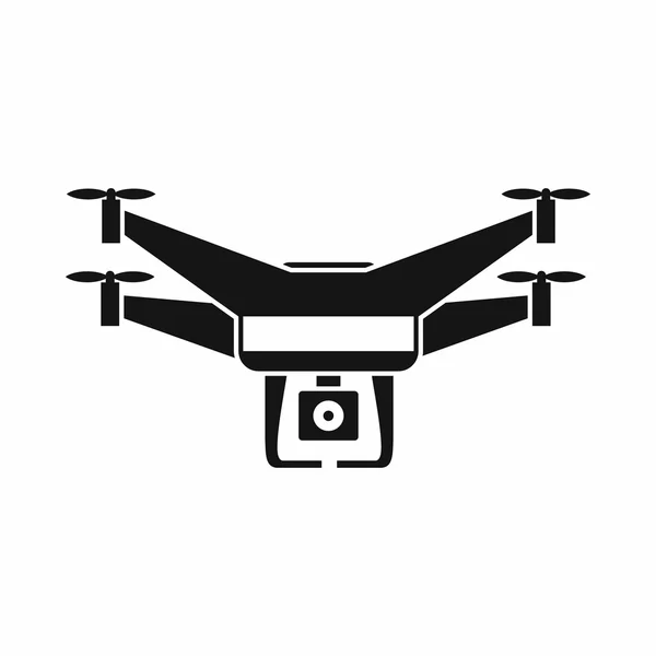 Ícone de câmera de vídeo drone, estilo simples — Vetor de Stock