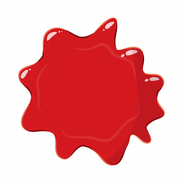 Icône rouge sang — Image vectorielle